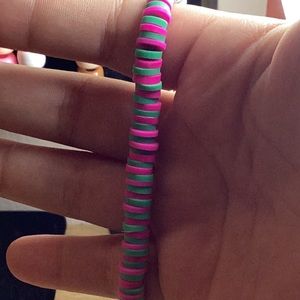 Teel and hot pink bracelet!